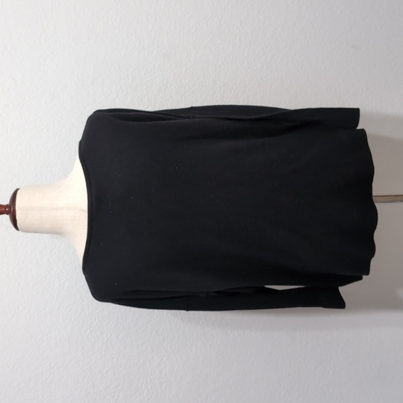 Express Boat Neck Cashmere Blend Black Sweater Dolman Sleeves XS Oversized - Picture 6 of 10